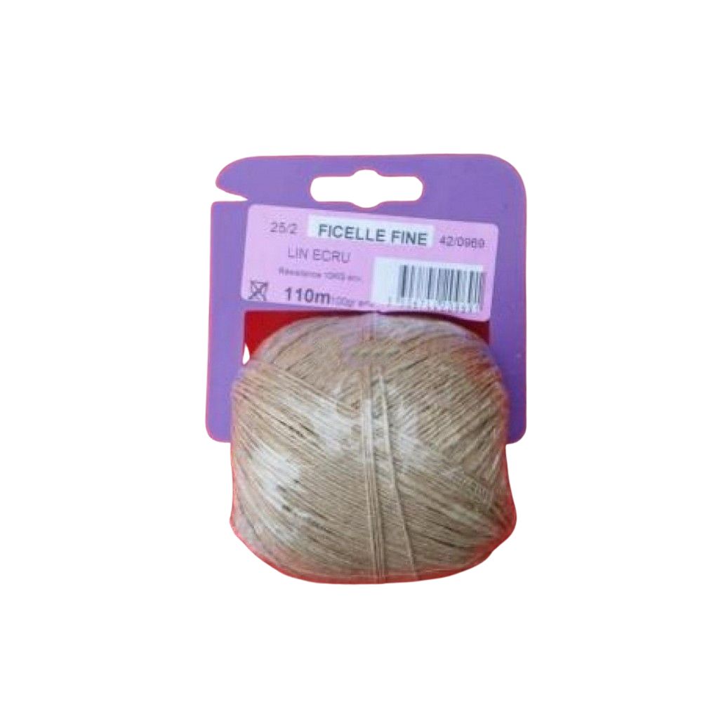 FICELLE LIN 25/2 ECRU 100 GR